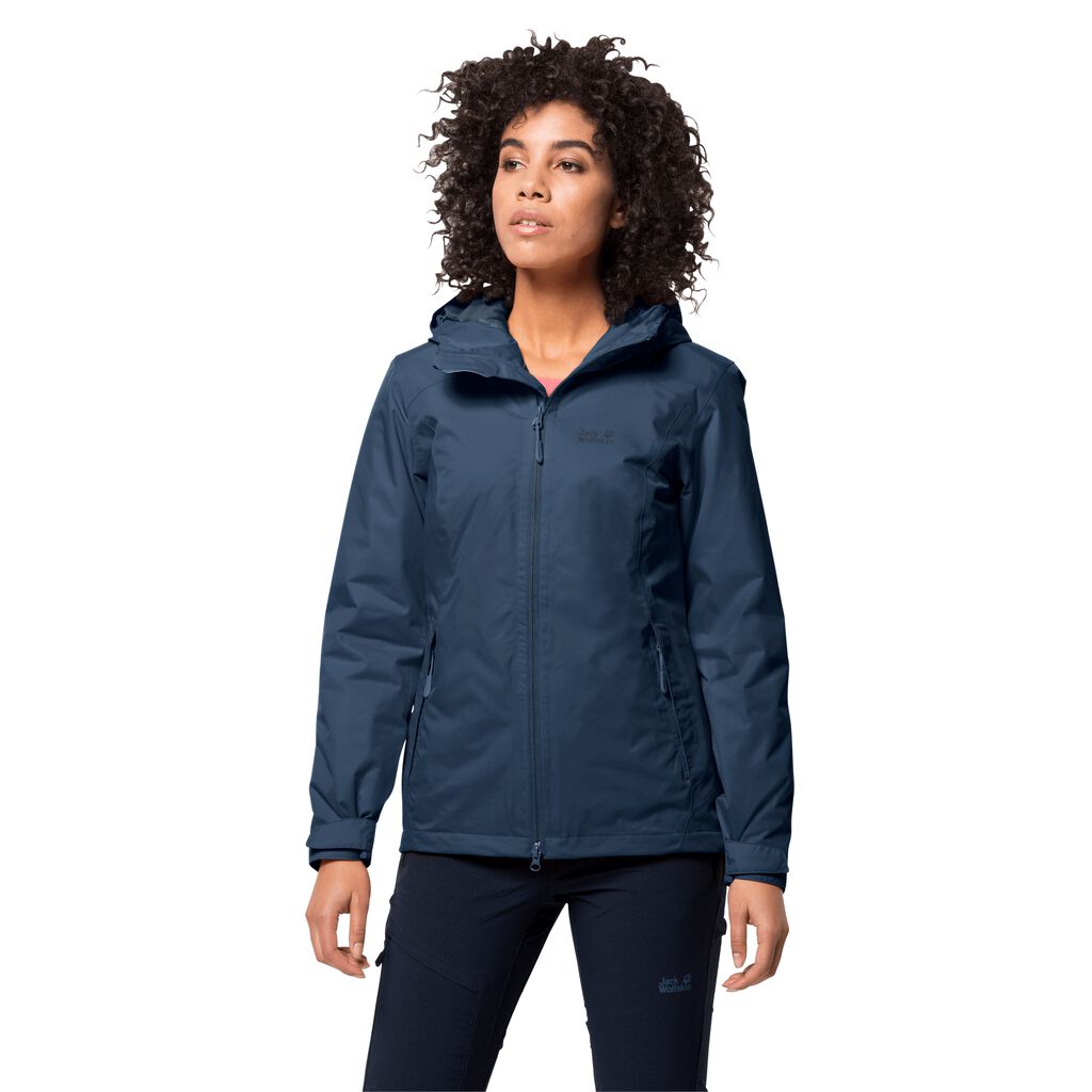 Jack Wolfskin FROSTY MORNING Vestes Femme Indigo Foncé - HKLEPGA-61